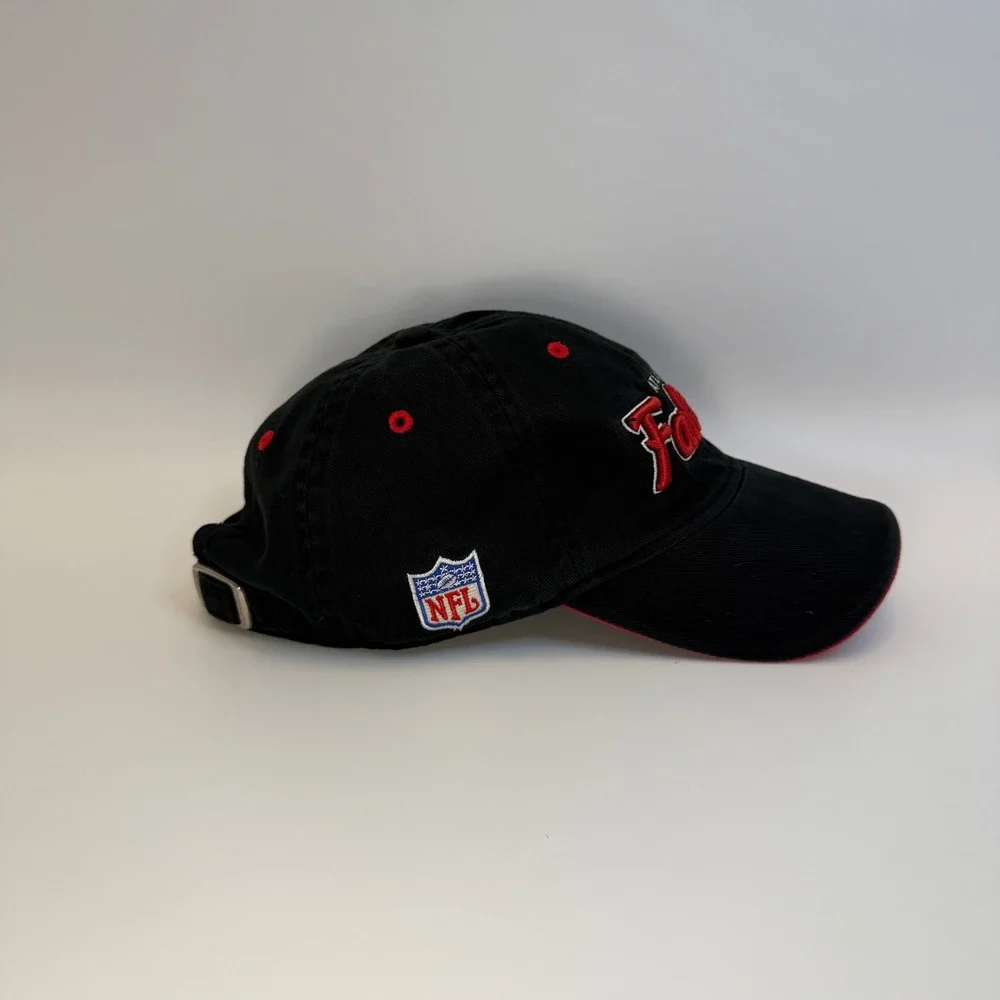 Atlanta Falcons Reebok Black Cotton‎ Adjustable NFL Baseball Hat Mens OSFM